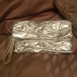 Express silver clutch/wristlet